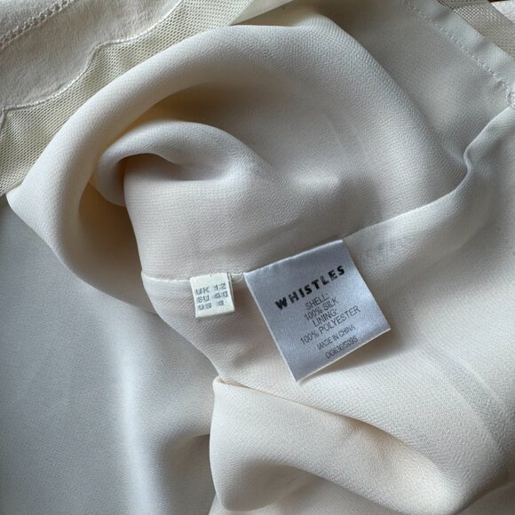 Whistles Cream Silk Dress - UK 12 / EU 40 / US 8 - Picture 9 of 13